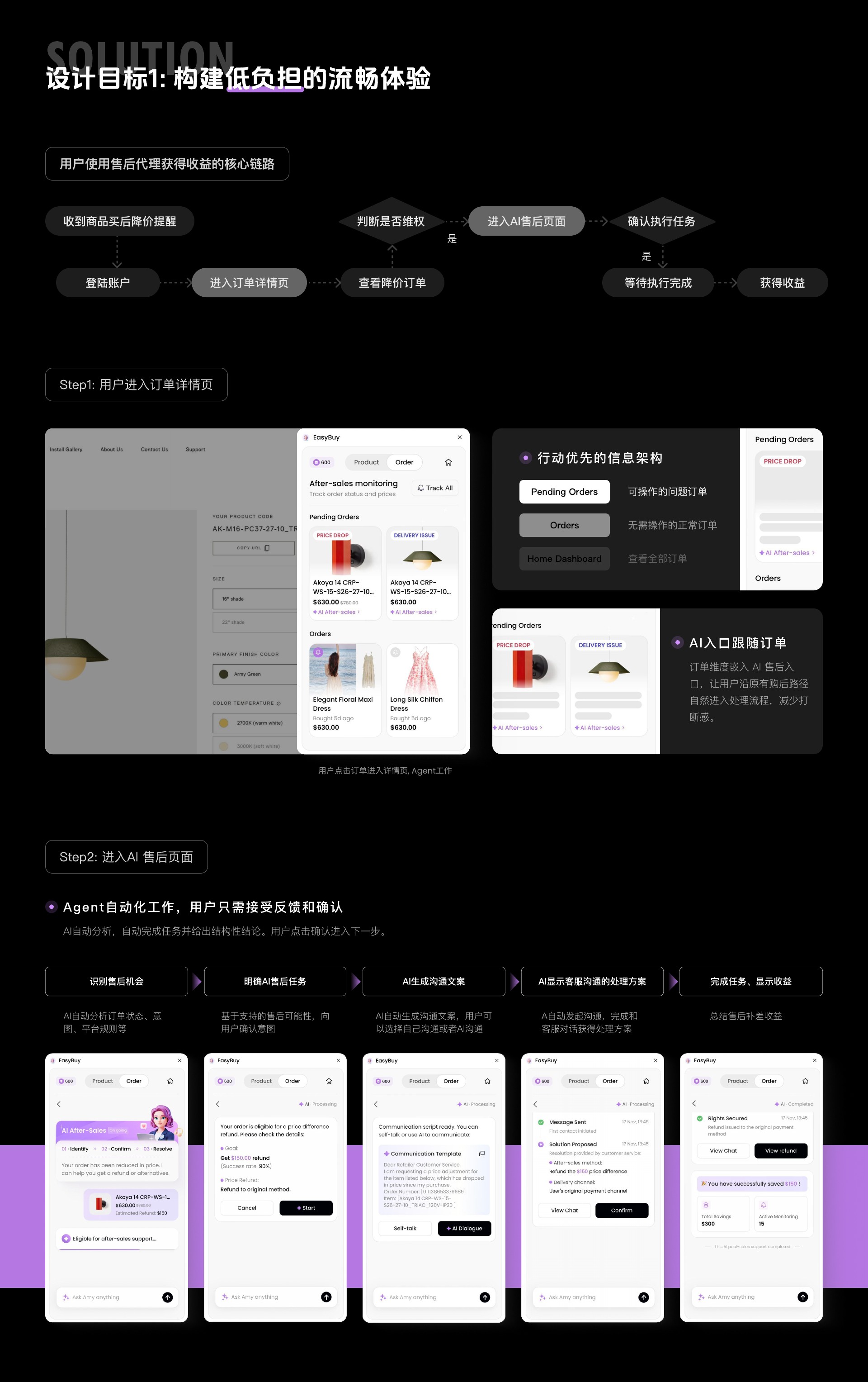 郦星羽作品集第 34 页，EasyBuy - AI 售后 Agent