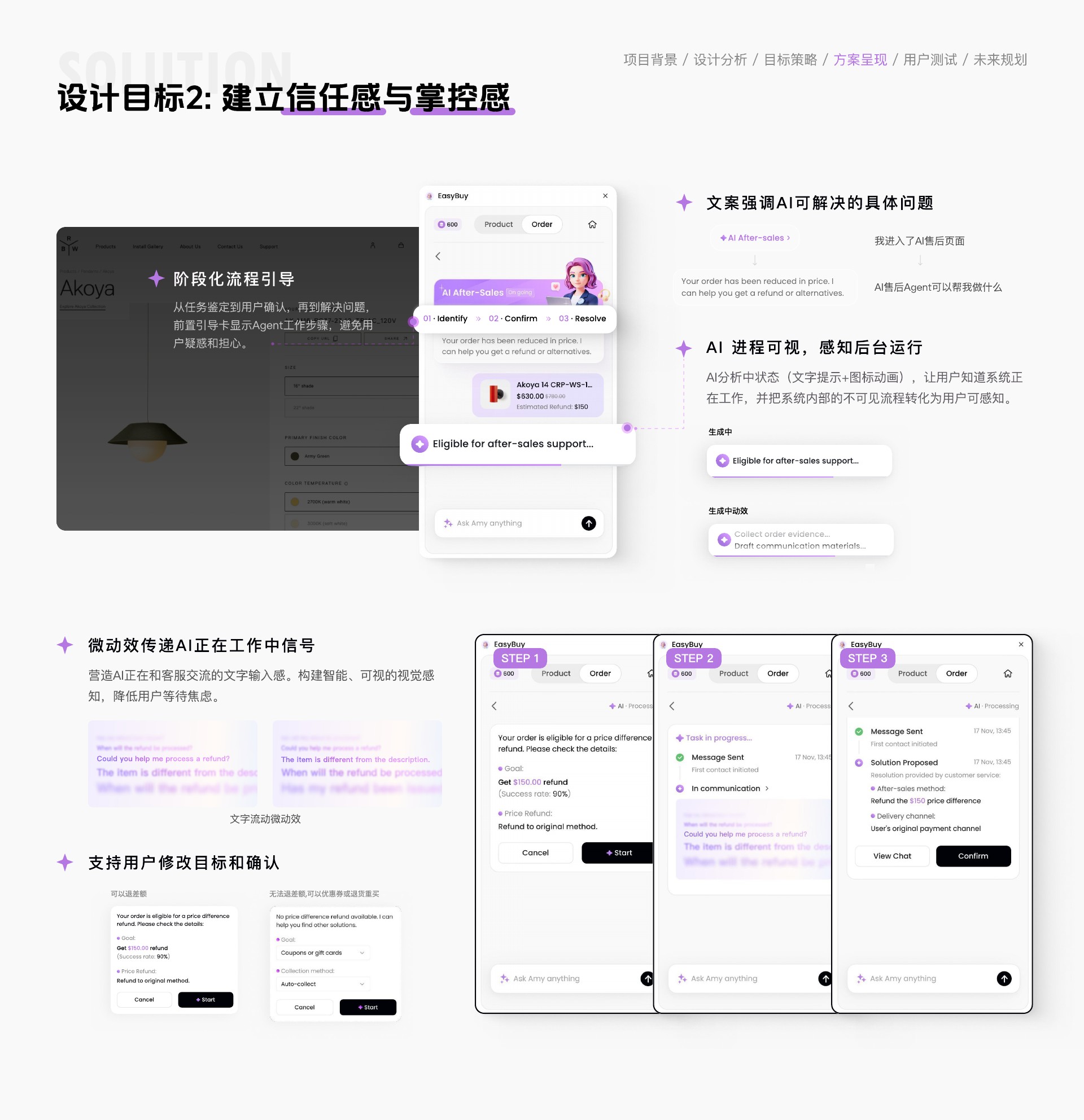 郦星羽作品集第 38 页，EasyBuy - AI 售后 Agent
